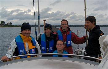 Die komplette Neffen-Crew Gruppenfoto bei Middelfart